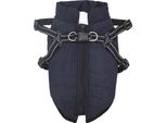 Vidaxl Cappotto Per Cani Con Pettorina Blu Navy Xl Pile E Poliestere