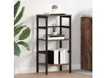Maison Exclusive - Libreria In Rovere Affumicato 40 X 29,5 X 81 Cm Materiale Ligneo