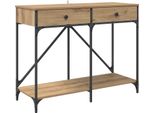 Vidaxl Tavolo Consolle In Rovere Artigianale 100 X 39 X 78,5 Cm Materiale A Base Di Legno