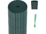 Izrielar Schermo Per La Privacy In Pvc Per Balconi E Recinzioni - Schermo Per La Privacy Resistente Alle Intemperie Per Recinzioni, Frangivento, Verde Tagliabile 90X400Cm