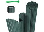 Izrielar Schermo Per La Privacy In Pvc Per Balconi E Recinzioni - Schermo Per La Privacy Resistente Alle Intemperie Per Recinzioni, Frangivento, Verde Tagliabile 80X300Cm