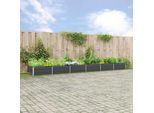 Vidaxl Fioriera Antracite 195 X 100 X 45 Cm Acciaio Zincato