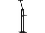 Vidaxl Stand Fieristico Nero 26,5 X 26,5 X 150 Cm Acciaio