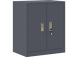 Syfax™ Armadio Antracite 60 X 40 X 70 Cm Acciaio