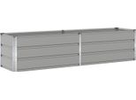 Vidaxl Fioriera Grigio Chiaro 480 X 50 X 45 Cm Acciaio Zincato