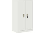 Vidaxl Armadio Bianco 60 X 40 X 105 Cm Acciaio Laminato A Freddo