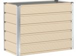 Vidaxl Fioriera Avorio 480 X 50 X 45 Cm Acciaio Zincato