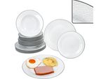 Set Di Piatti Venezia Da 18 Pezzi Piatto Bianco Per La Cena Piatto Fondo Piatto Torta