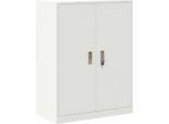 Vidaxl Armadio Bianco 80 X 40 X 105 Cm Acciaio Laminato A Freddo