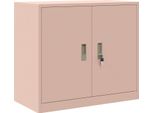 Vidaxl Armadio Rosa 80 X 40 X 70 Cm Acciaio Laminato A Freddo