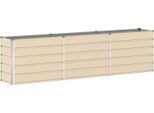 Vidaxl Fioriera Avorio 480 X 50 X 45 Cm Acciaio Zincato