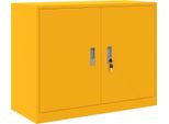 Syfax™ Armadio Giallo Senape 90 X 40 X 70 Cm Acciaio