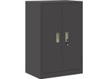 Syfax™ Armadio Nero 60 X 40 X 90 Cm Acciaio