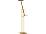 Vidaxl Stand Fieristico Gold 26,5 X 26,5 X 150 Cm Acciaio