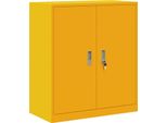 Syfax™ Armadio Giallo Senape 80 X 40 X 90 Cm Acciaio
