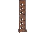 Vidaxl Scaffale Marrone 20 X 25 X 100 Cm Legno Massiccio Di Mogano