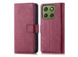 Imoshion Cover Per Cellulare Per Motorola Edge 70 - Flip Cover Libreria Flip - Rosso