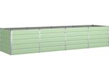 Vidaxl Fioriera Verde Pastello 195 X 100 X 45 Cm Acciaio Zincato