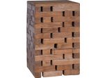 Vidaxl Sgabello Naturale 29 X 29 X 48 Cm In Legno Massiccio Di Recupero