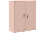 Vidaxl Armadio Rosa 90 X 40 X 105 Cm Acciaio Laminato A Freddo