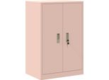 Vidaxl Armadio Rosa 60 X 40 X 90 Cm Acciaio Laminato A Freddo