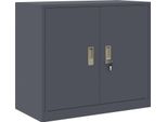 Syfax™ Armadio Antracite 80 X 40 X 70 Cm Acciaio