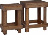 Vidaxl Supporto Per Piante 2 Pezzi Marrone 70 X 11 X 27 Cm Legno Di Mogano