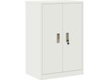 Vidaxl Armadio Bianco 60 X 40 X 90 Cm Acciaio Laminato A Freddo