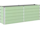Vidaxl Fioriera Verde Pastello 480 X 50 X 45 Cm Acciaio Zincato