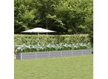 Vidaxl Fioriera Grigio Chiaro 600 X 80 X 45 Cm In Acciaio
