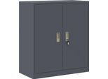 Syfax™ Armadio Antracite 80 X 40 X 90 Cm Acciaio