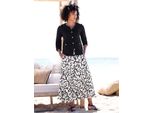 Strickjacke Heine, Damen, Gr. 40, Schwarz, 100% Baumwolle, Unifarben, Strickjacken Strickjacke