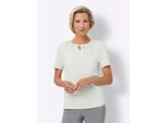 T-Shirt Classic Basics "Kurzarm-Shirt", Damen, Gr. 56, Weiß, 100% Baumwolle, Unifarben, Rundhals, Shirts T-Shirt