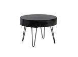 Wohnling WL6.836 Couchtisch Schwarz Mango 60 Cm X 60 Cm X 43 Cm