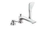 Kludi Balance Mitigeur Monocommandé Pour Bain Et Douche, Montage Au Sol, Montage Sur Bord De Carrelage à Trois Trous, Chrome, 524470575, 524470575