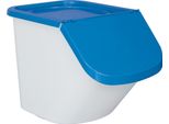 Zutatenspender, 40 Liter, LxBxH 610 x 430 x 450 mm, Behälter weiß, Deckel blau, PP