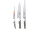 Set Di Coltelli Da Chef Global G-9211: Coltello Da Chef + Coltello Da Pane + Piccolo Coltello Per Sfilettare
