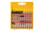 Dewalt DT2292-QZ Hss-StichsäGebläTter-Set Mit 10 StüCk FüR Holz, Metall Oder Kunststoff)