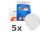 Nemaxx® Supporto Di Fissaggio Per Rilevatori Di Fumo, 5 Pezzi – Supporto Adesivo Autoadesivo Ø 50 Mm – Montaggio Senza Foratura – Per Rilevatori Di Fumo/Allarmi Antifumo/Allarmi Antincendio