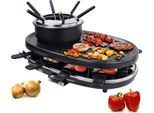 Syntrox Germania 3 In 1 Raclette-Grill-Fondue Appenzell Per 8 Persone