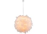 Globo Lighting Lampada A Sospensione In Plastica Bianca, 1X E27