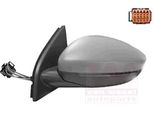 Van Wezel 4081827 Specchietto Retrovisore Esterno Sinistro Adatto Per Peugeot 308 Sw Ii Convesso Riscaldato Con Primer