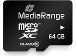 Mediarange Scheda Sd Microsd 64GB Sd CL.10 Incl. Adattatore