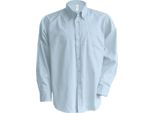 Camicia Kariban Da Uomo, Manica Lunga, Easy-Care RW719 (S) (Blu Oxford)