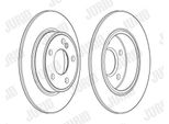 2X Disco Freno Jurid 562995JC Per MERCEDES-BENZ Classe A (W176) 44 2Mm