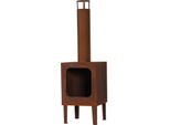 Caminetto Da Giardino Markone 200-3 (Griglia): 35 X 35 X 115 Cm
