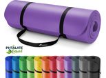 Tresko Tappetino Yoga Tappetino Fitness Tappetino Ginnastica Pilates 185X60X1,5Cm Viola