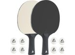 Set Da Ping Pong Joola Bianco E Nero - Composto Da 2 Racchette Da Ping Pong 8 Palline Da Ping Pong