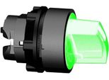 Interruttore Illuminato A 2 Posizioni Per Led M.Gn - Driver Con Impugnatura Corta Verde IP66 ZB5AK1233