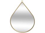 Spiegel "Tropfen"" - Metallo Dorato 28 × 39 Cm - Atmosphera Interior Designer"